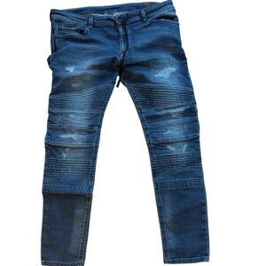 Diesel Bakari-ne joggjean distressed denin